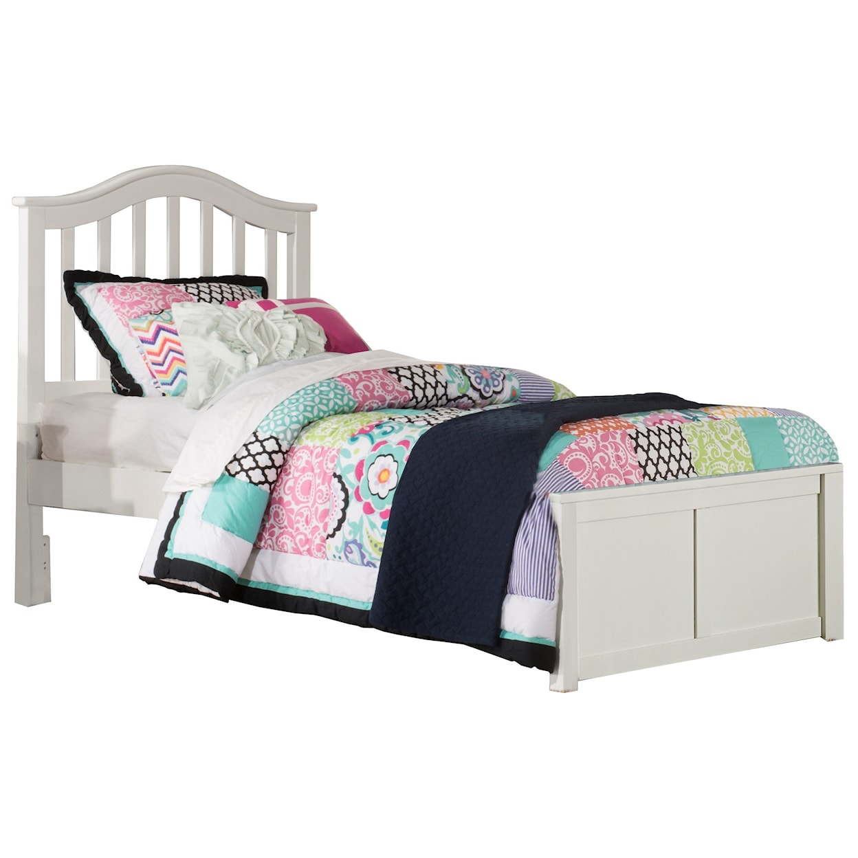 NE Kids Schoolhouse 4.0 Twin Arch Spindle Platform Bed