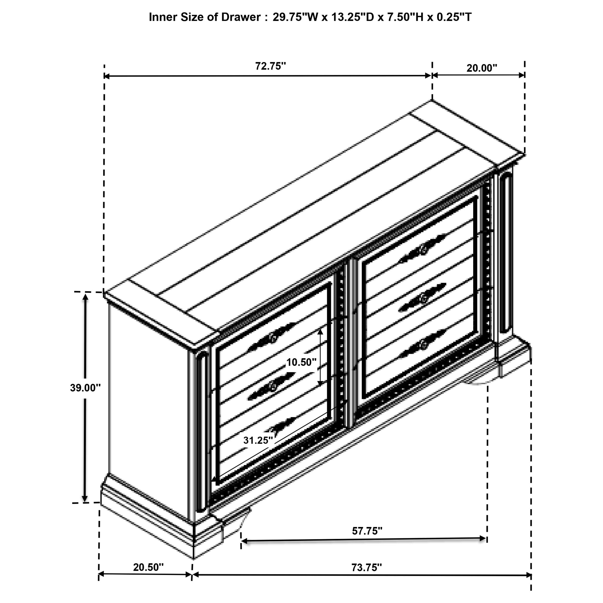 Coaster Evelyn Evelyn 6-drawer Dresser