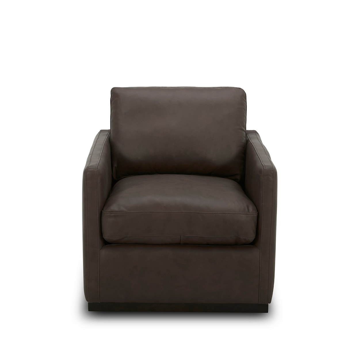 Liberty Furniture Weston Leather Swivel Accent Chair - Timber