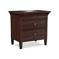 Transitional Nightstand with Soft Close Drawers