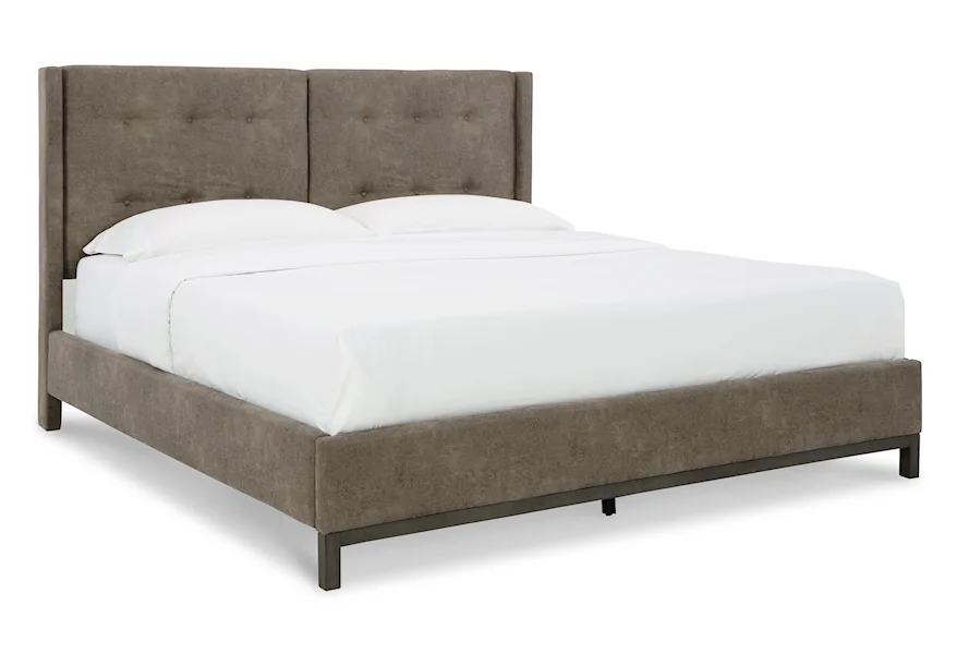 Wittland Queen Upholstered Panel Bed by Signature Design by Ashley at VanDrie Home Furnishings