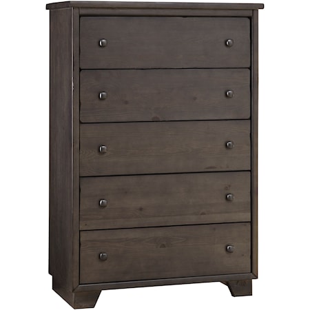 Casual Five Drawer Chest