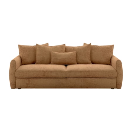 Modern Plush Loose-Pillow Daybed Sofa