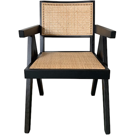 Black Solid Elm Chair 