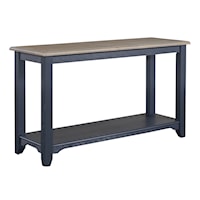 Farmhouse Rectangular Sofa Table with Tapered Legs