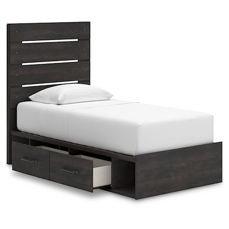 Twin Panel Storage Bed