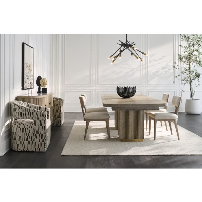 Double Pedestal Rectangular Dining Table
