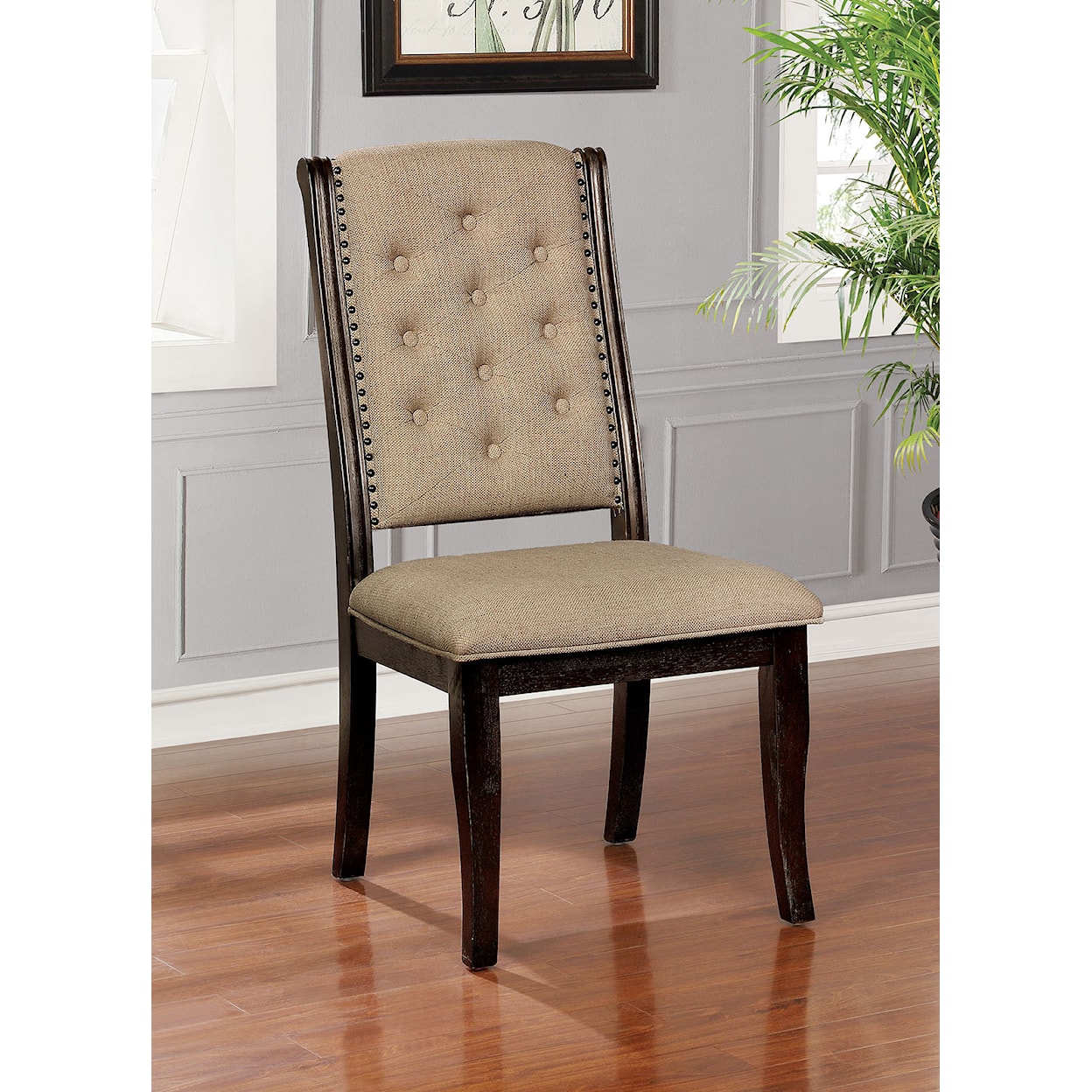 Furniture of America Patience Side Chair (2/CTN)