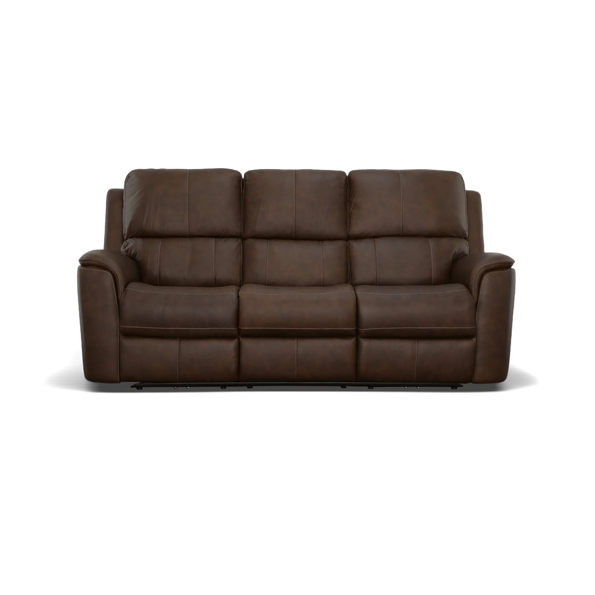 Flexsteel Henry 483959056 Casual Power Reclining Sofa with Power Headrest  and Power Lumbar Support, Belfort Furniture