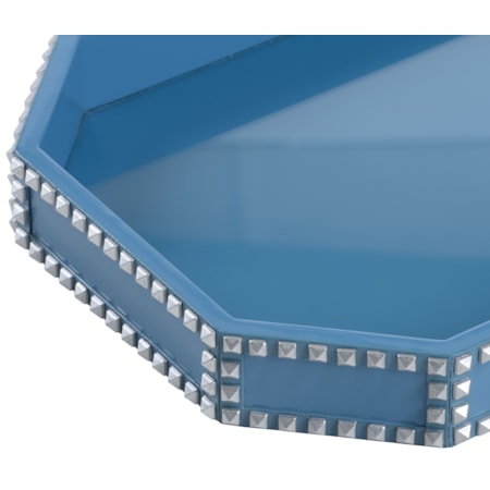 Chic Studded Tray - Blue