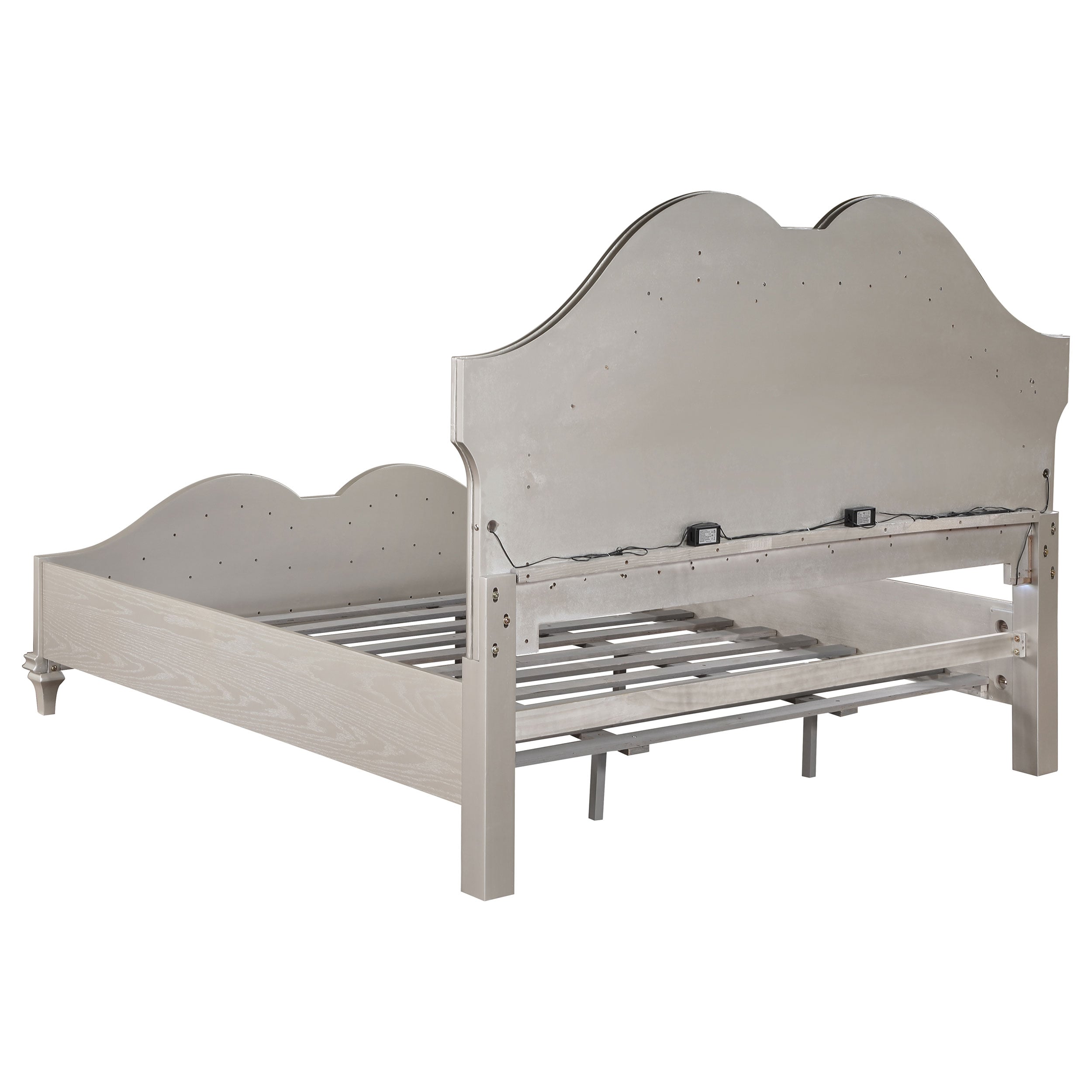 Coaster Furniture 2.0 Evangeline Wood Cal King LED Panel Bed