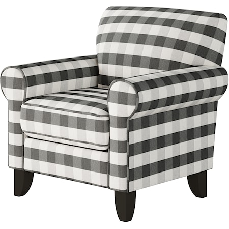 Accent Chair with Rolled Arms