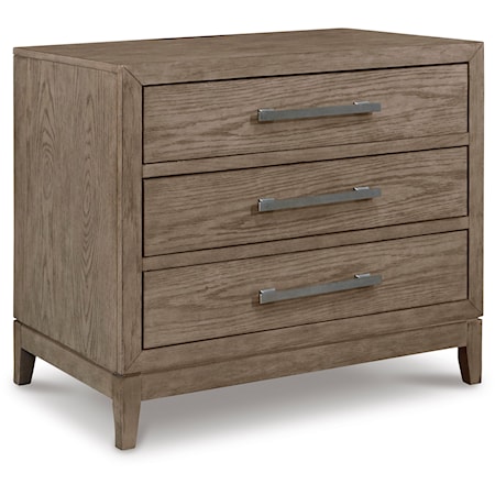 3-Drawer Bedroom Nightstand