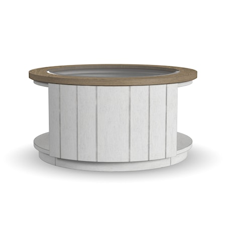 Round Coffee Table w/ Casters