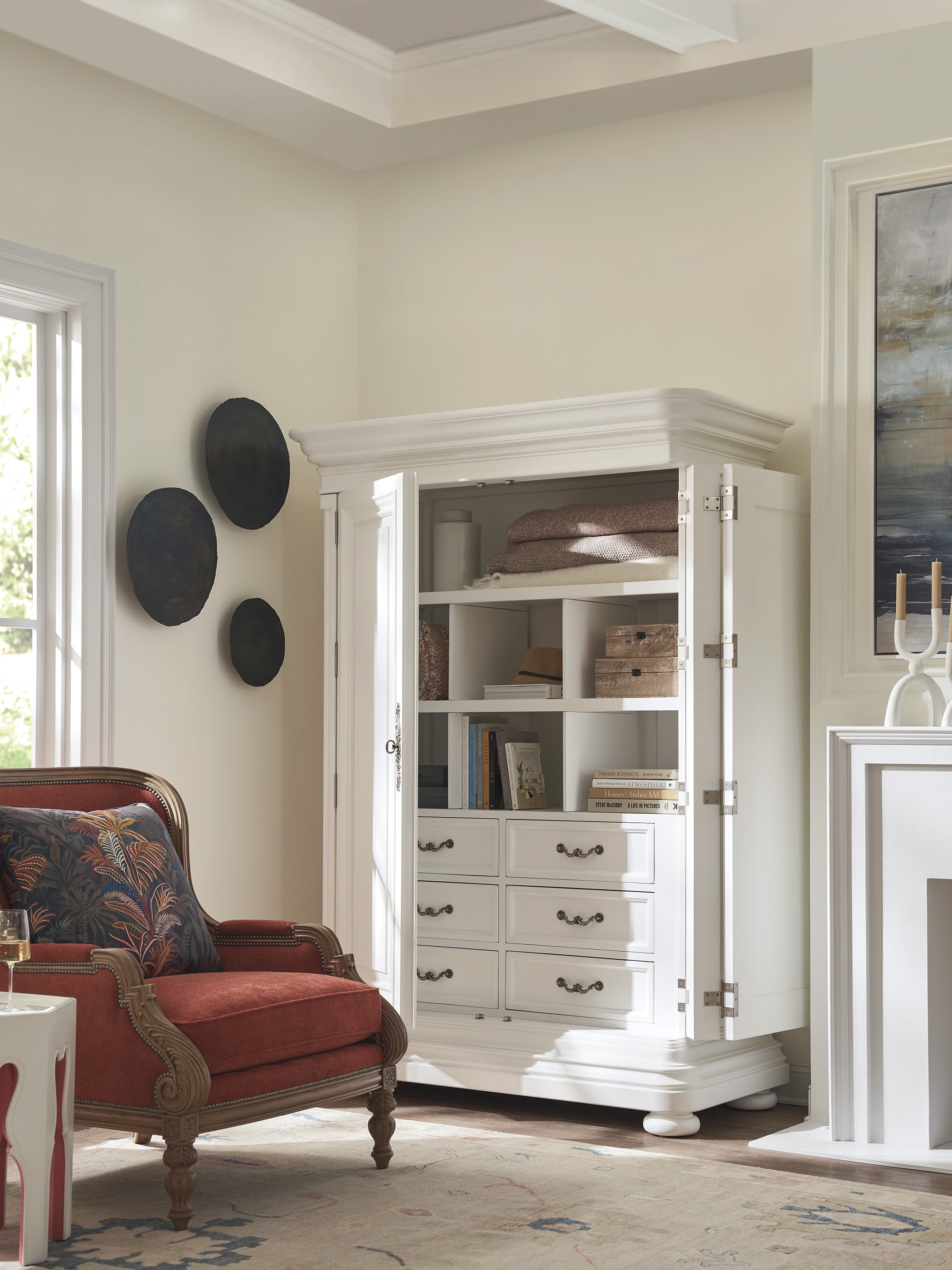 Barclay Butera Villa Blanca Grand Villa Cabinet