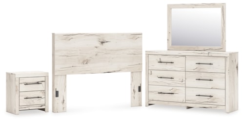 Queen Panel Headboard, Dresser And Nightstand