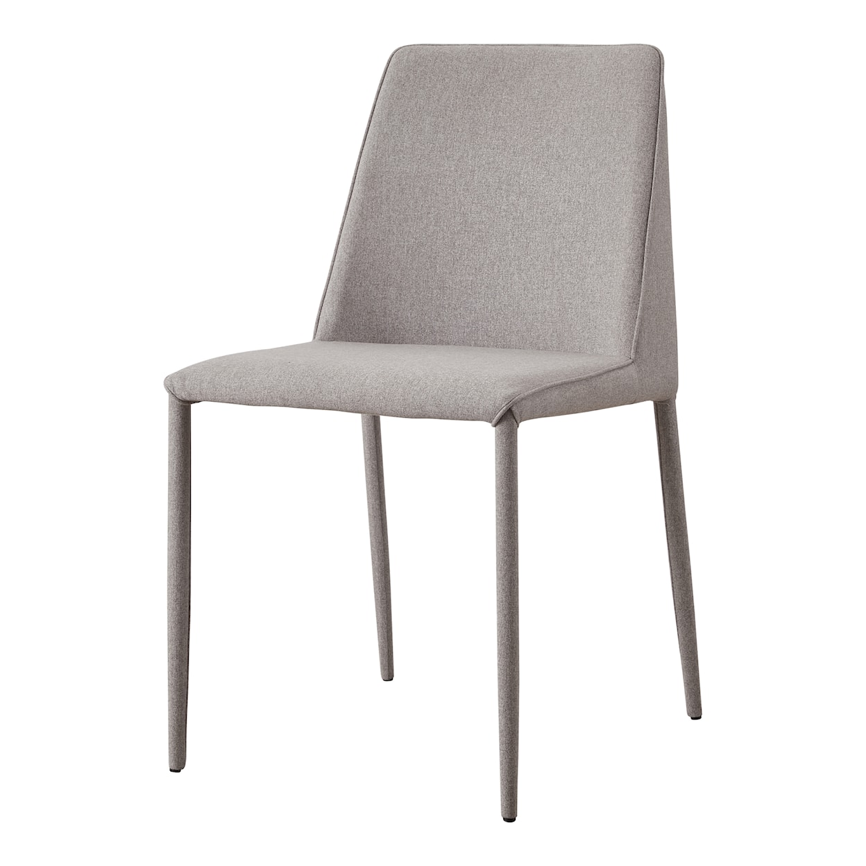 Moe's Home Collection Nora Light Grey Polyester Dining Chair