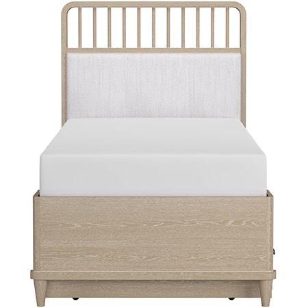 Farmhouse Youth Wood Twin Bed with Trundle