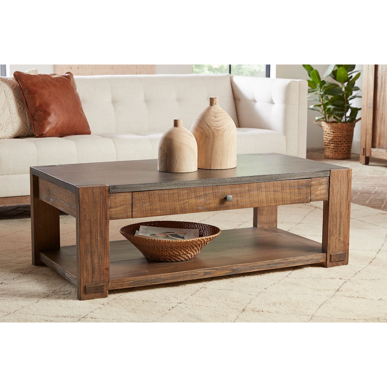 Aspenhome Harlow 1-Drawer Cocktail Table