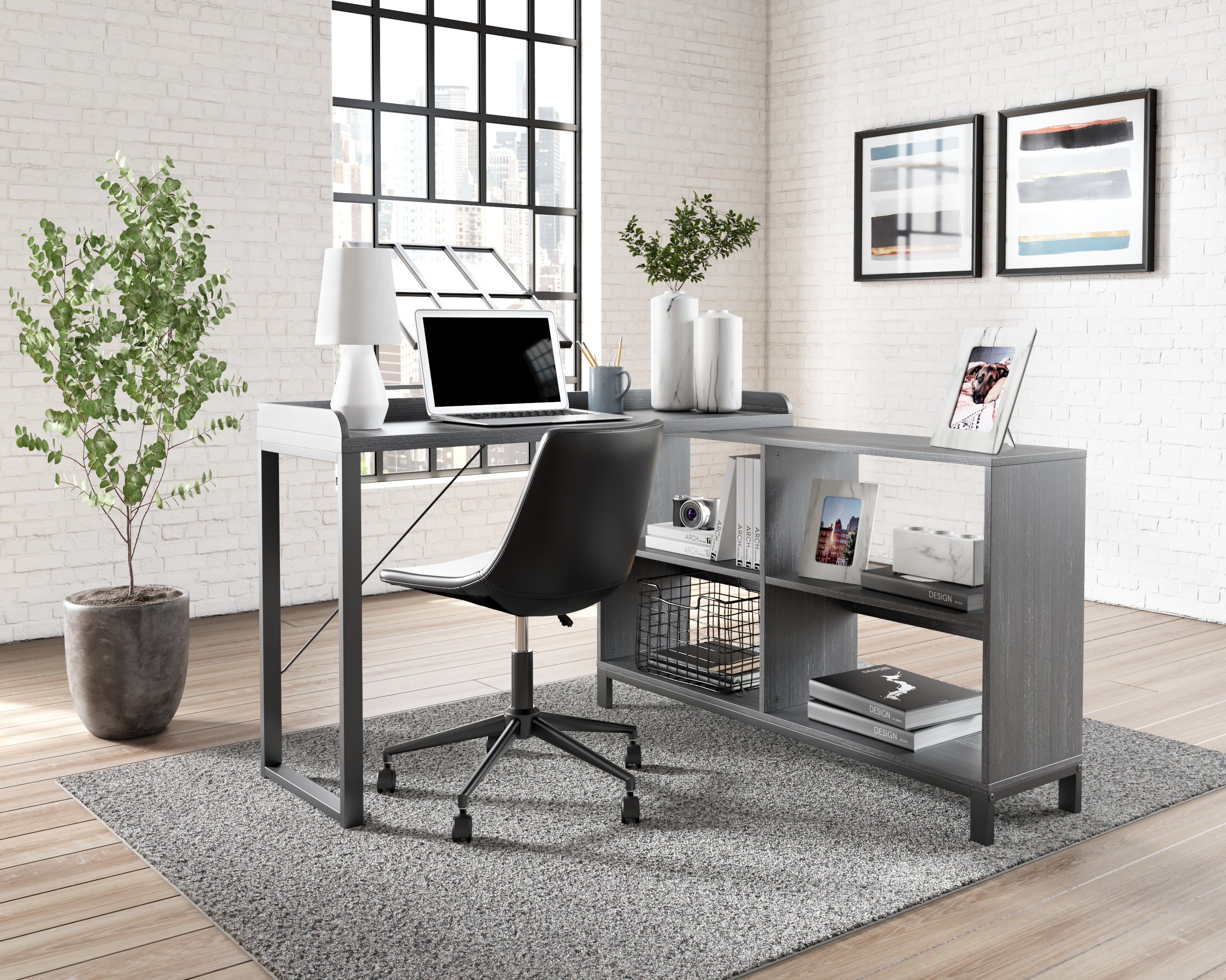Signature Design by Ashley Yarlow H21524 Home Office LDesk Royal