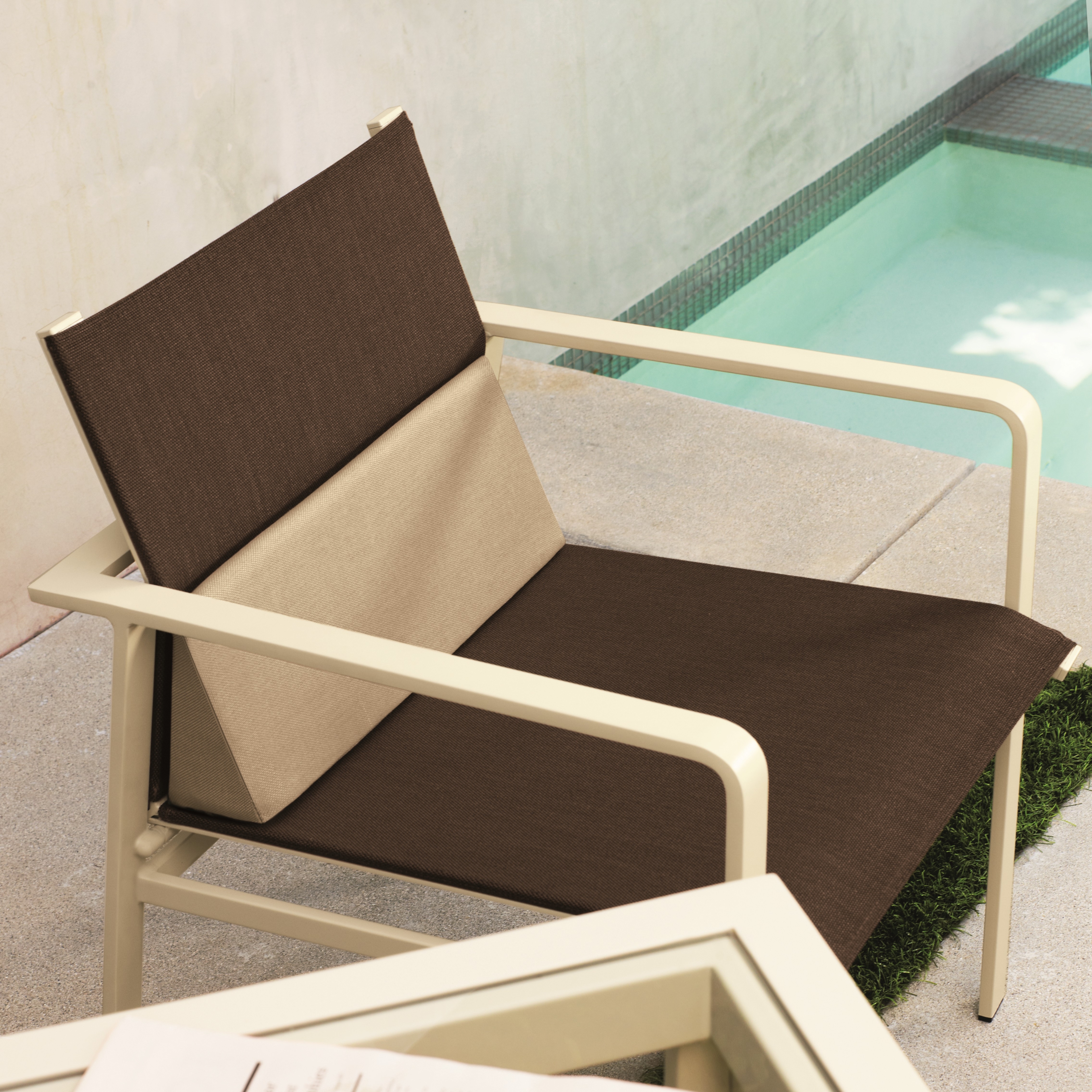 Brown Jordan Swim Modern Sling Dining Armchair