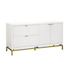 Accentrics Home Accents White Modern Glam Sideboard