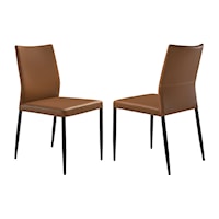 Transitional Upholstered Dining Chair Set of 2