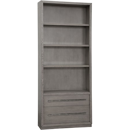 Contemporary 36 in. Open Top Bookcase