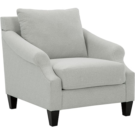 Cosmo Linen Transitional Accent Chair