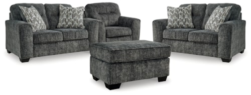2 Loveseats, Oversized Chair And Ottoman