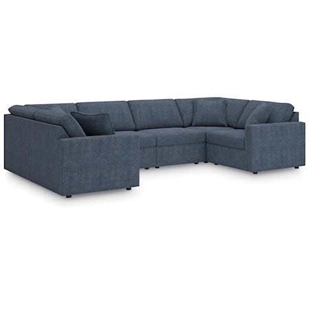 6-Piece Sectional And Ottoman