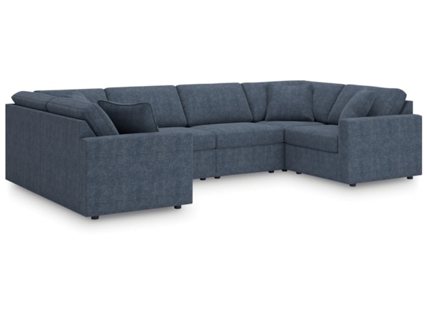 6-Piece Sectional And Ottoman