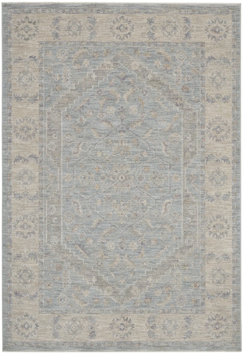3'11" x 5'11" Blue Rectangle Rug
