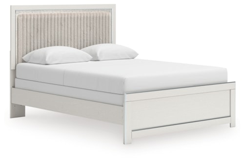 Queen Upholstered Panel Bed