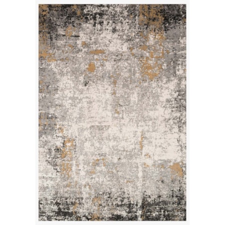 9&apos; 9&quot; x 13&apos; 6&quot; Granite/Gold Rug