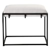 Uttermost Paradox Paradox White Small Bench