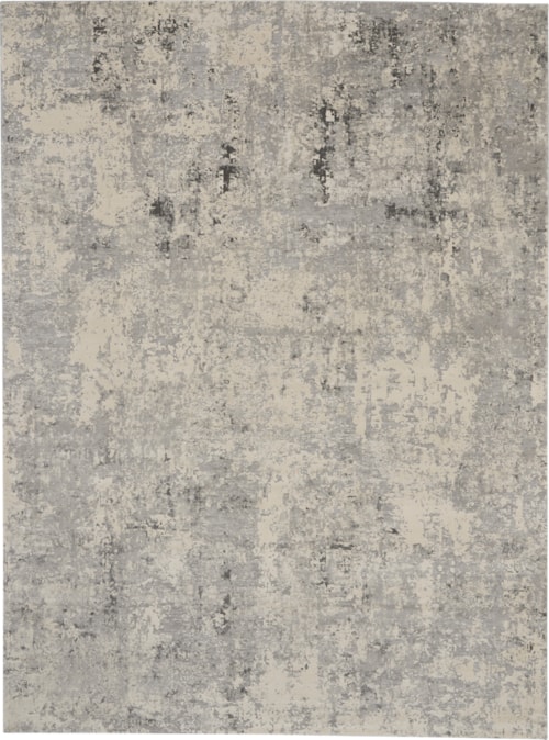 9'3" x 12'9" Grey/Beige Rectangle Rug