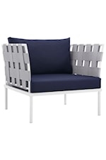 Modway Harmony 7 Piece Outdoor Patio Aluminum Sectional Sofa Set