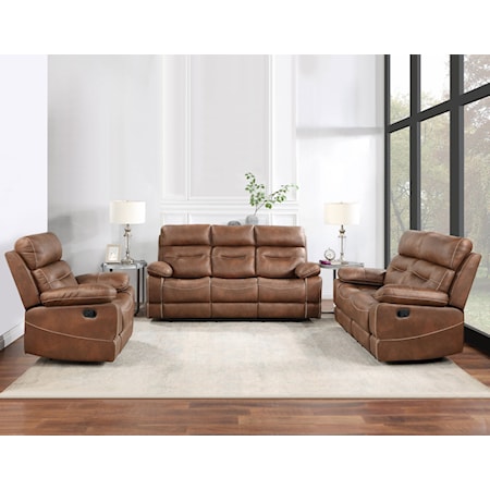 3-Piece Manual Reclining Living Set