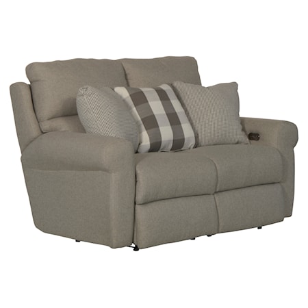 Power Lay Flat Reclining Loveseat