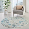 Nourison Tranquil 5'3" Round  Rug