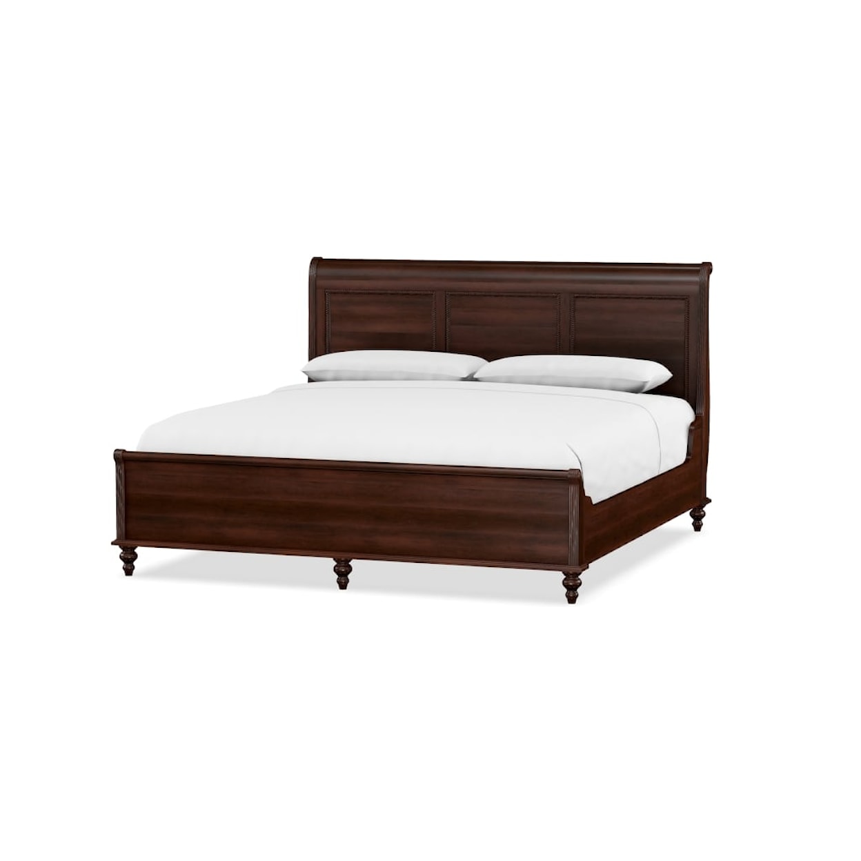 Durham Savile Row King Sleigh Bed with Low Footboard