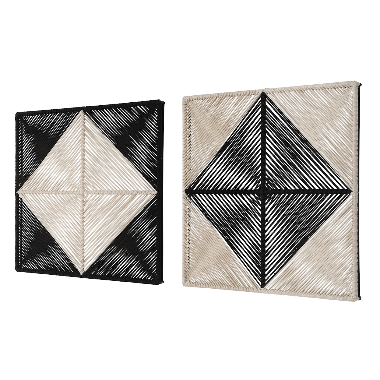 Uttermost Seeing Double Seeing Double Rope Wall Squares S/2