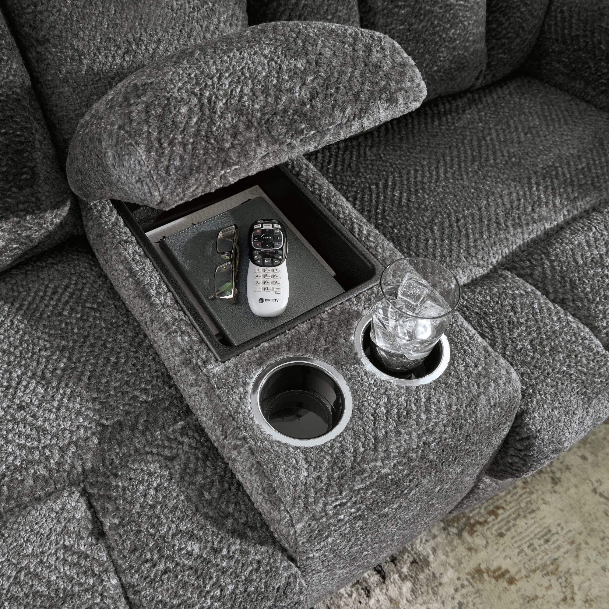 Signature Design by Ashley Frohn Reclining Loveseat With Console