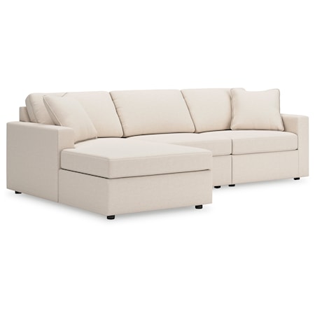 3-Piece Sectional With Chaise