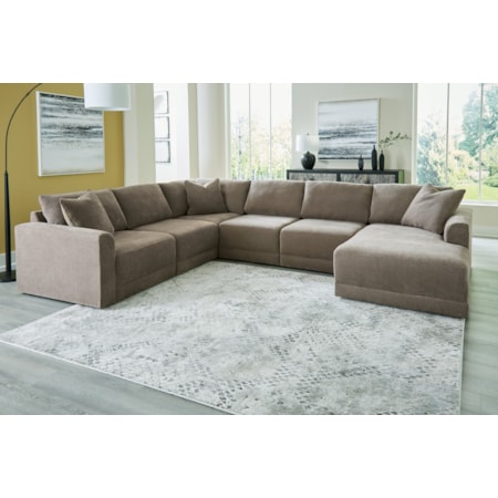 6-Piece Sectional With Chaise