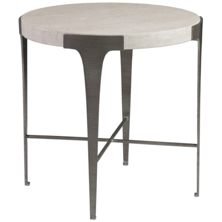 Contemporary Round End Table