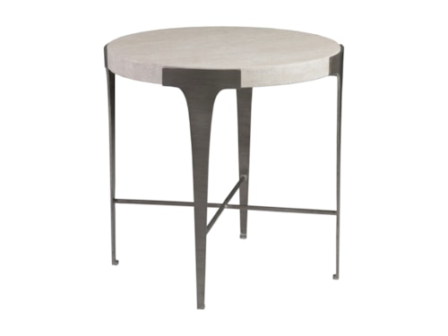 Contemporary Round End Table
