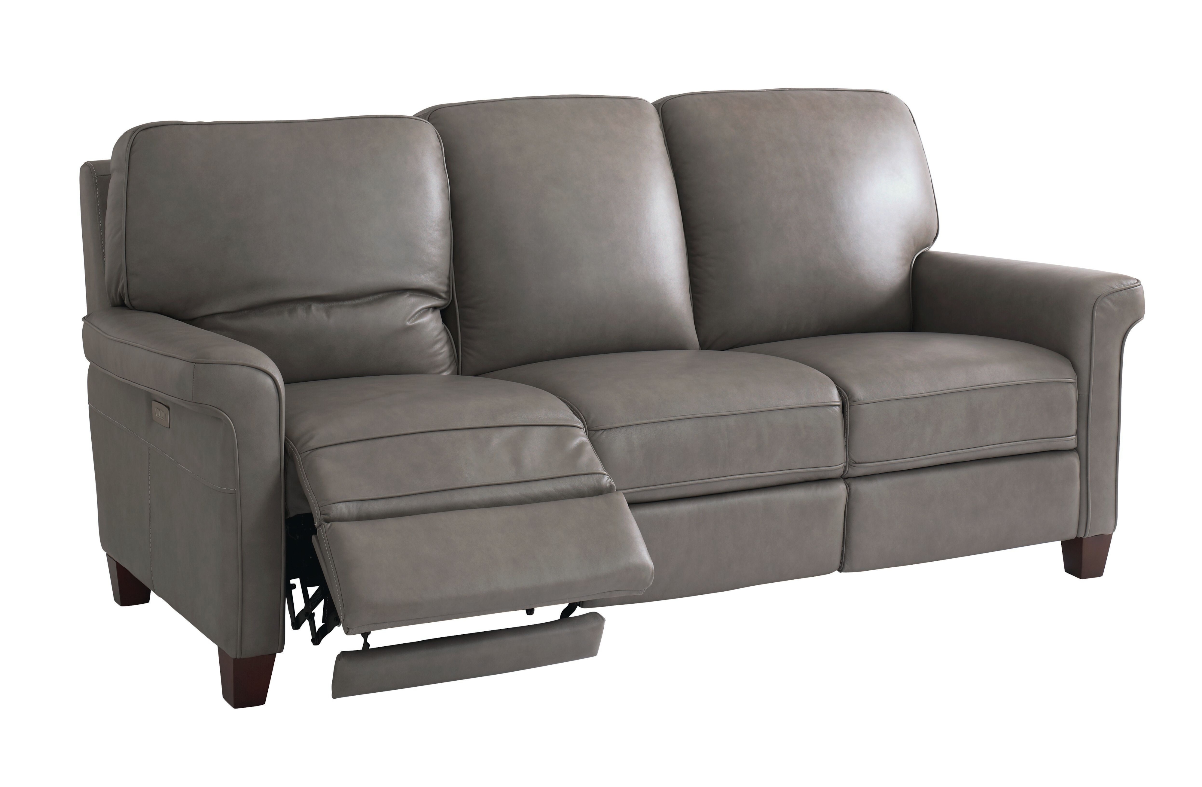 Bassett Club Level Dixon 3744P62G Transitional Power Reclining Sofa