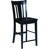 Transitional San Remo Counter Stool in Black
